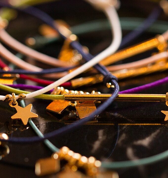 Les petits bracelets Lurex - modèle Tube Etoile