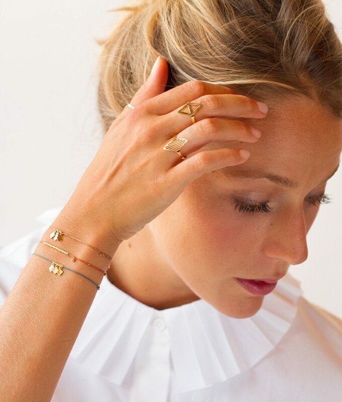 Les petits bracelets Lurex - modèle Tube Etoile