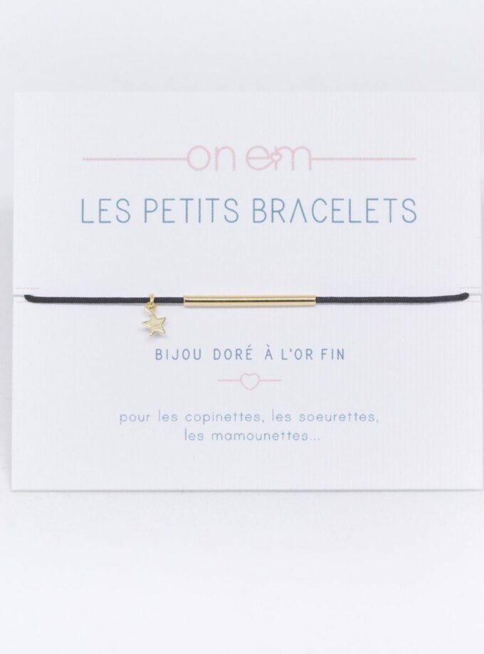 Les petits bracelets Lurex - modèle Tube Etoile