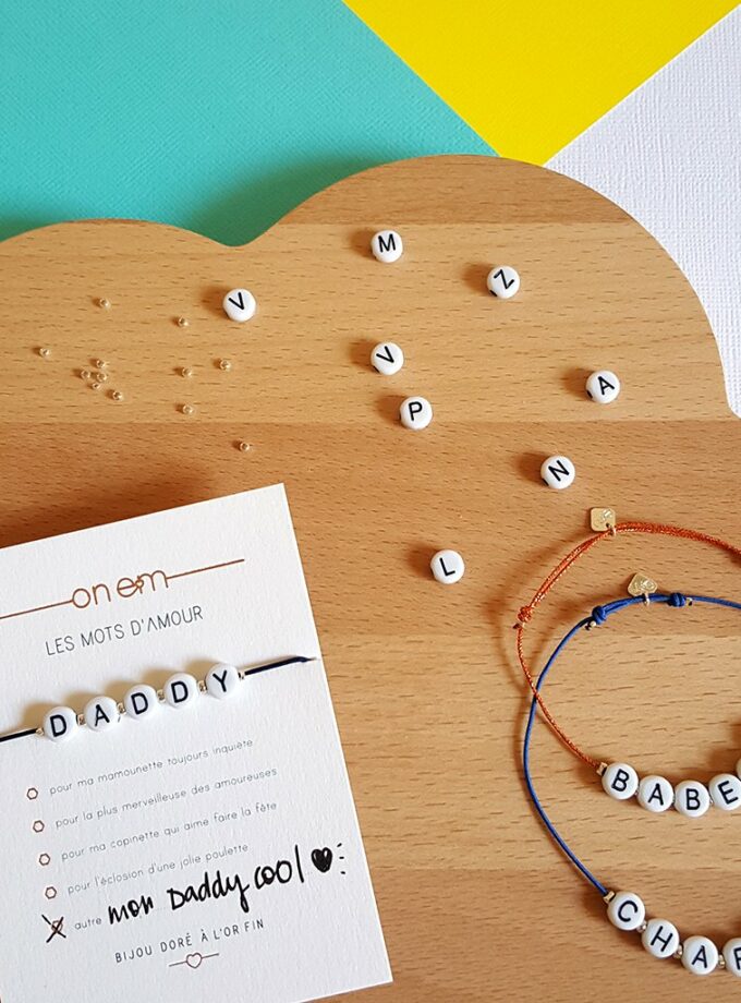 Les mots d'amour - Bracelet lettres
