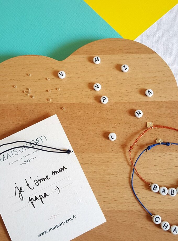 Les mots d'amour - Bracelet lettres