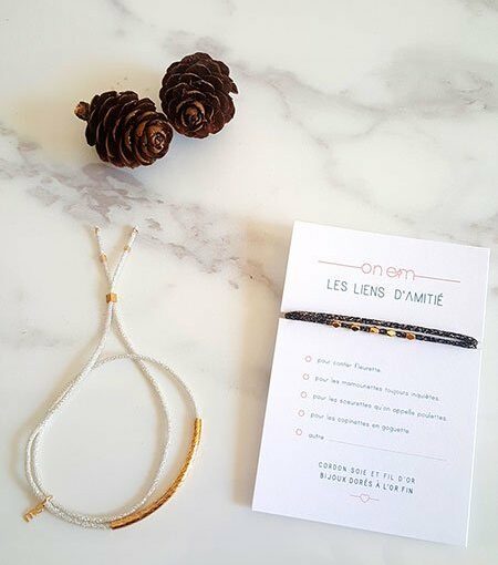 Lien d'amitié - modèle perles