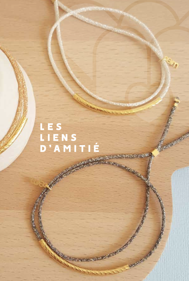 Lien d'amitié - modèle perles