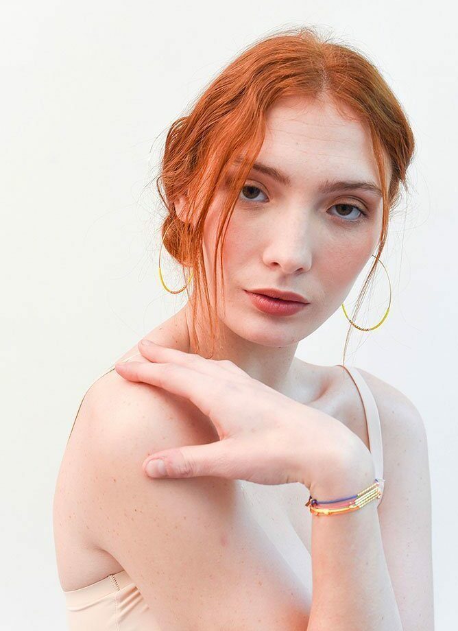 Les petits bracelets Lurex - modèle Tube Etoile