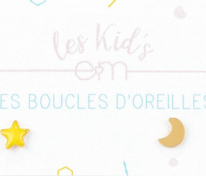 Boucles d'oreilles enfant Good night