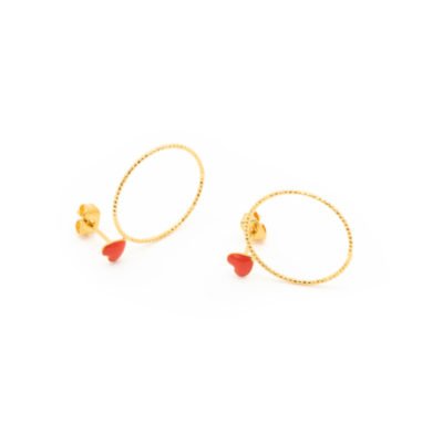 maison em bijoux boucle d'oreille amour