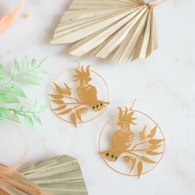 créoles paradisier nouvelle collection oiseau de paradis bijoux maison em made in france
