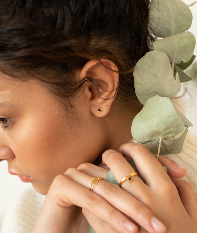 Boucles d'oreilles clou Pytha