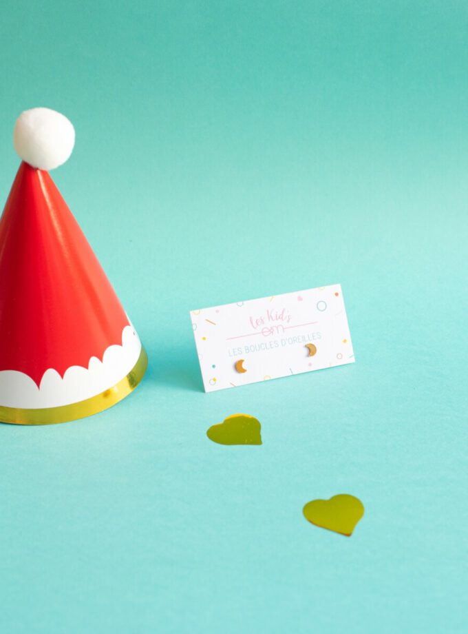 Boucles d'oreilles enfant Moon