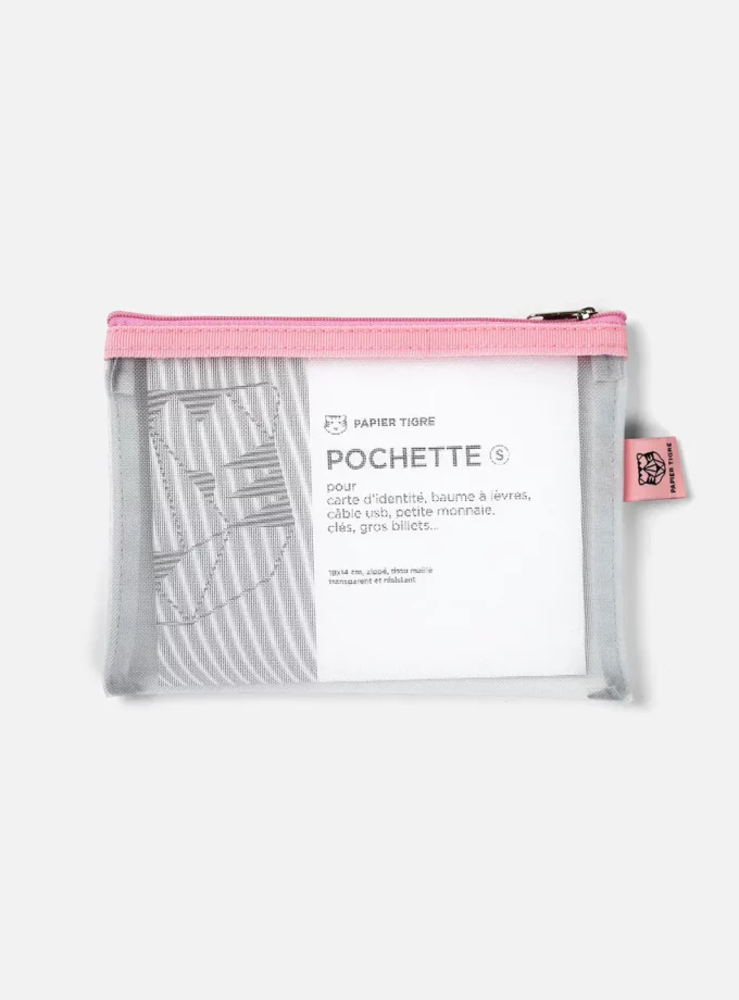 Pochette Mesh S - Bubblegum - Papier Tigre