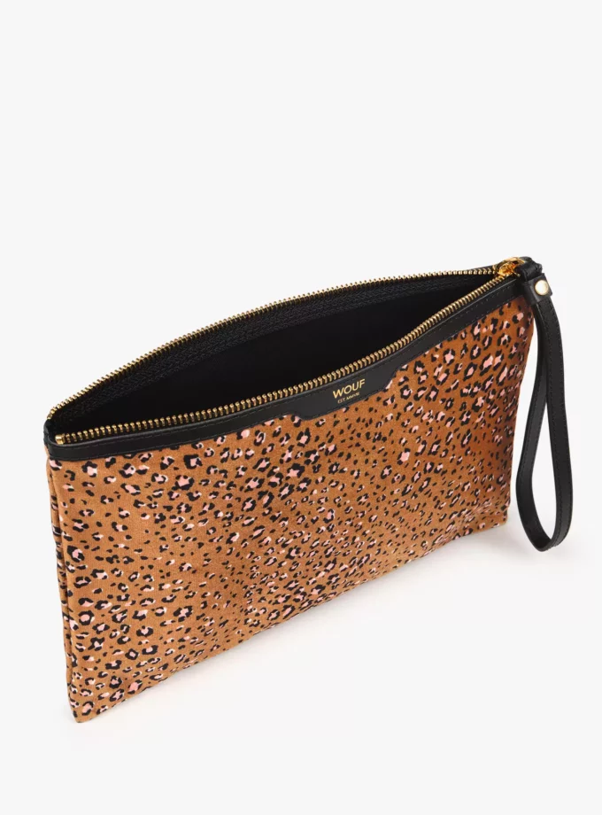 Pochette XL Bruna en velour - Wouf