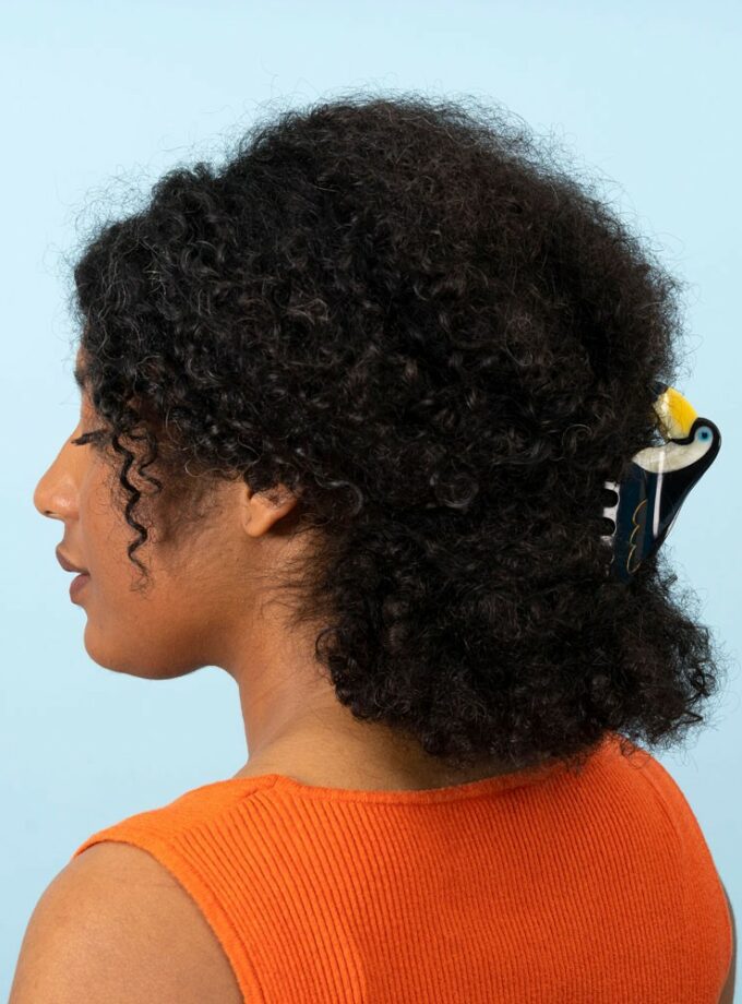 Grande pince à cheveux Toucan