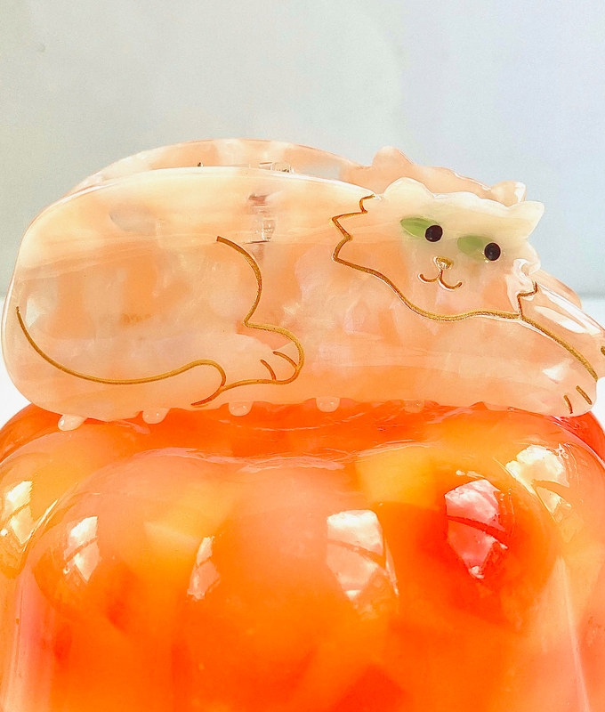 Pince à cheveux Chat Roux