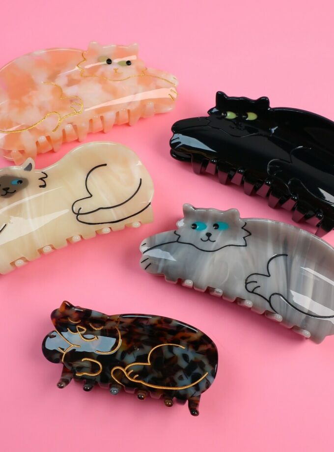 Pince à cheveux Chat Roux