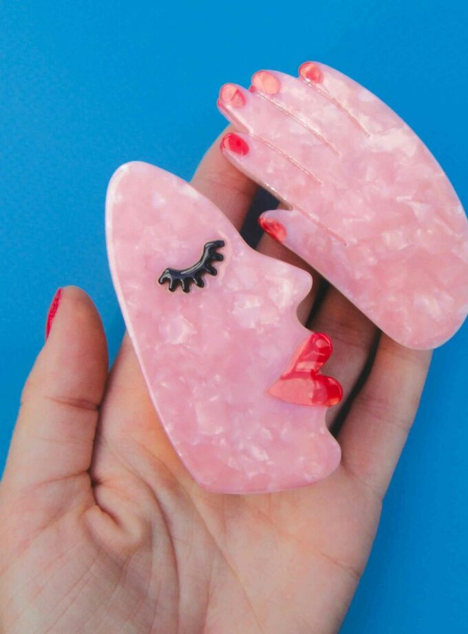 Pince à cheveux Main - Blanc