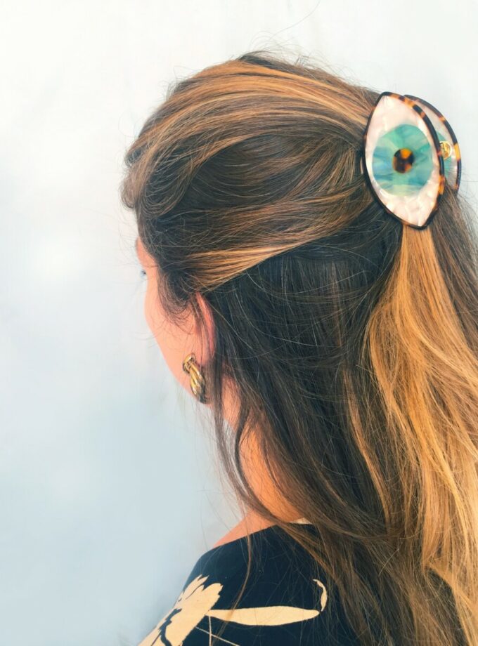 Pince à cheveux Oeil - Bleu