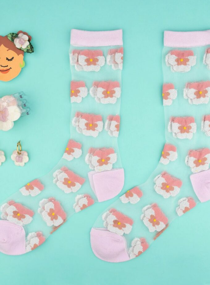 Pince à cheveux Pensée Rose