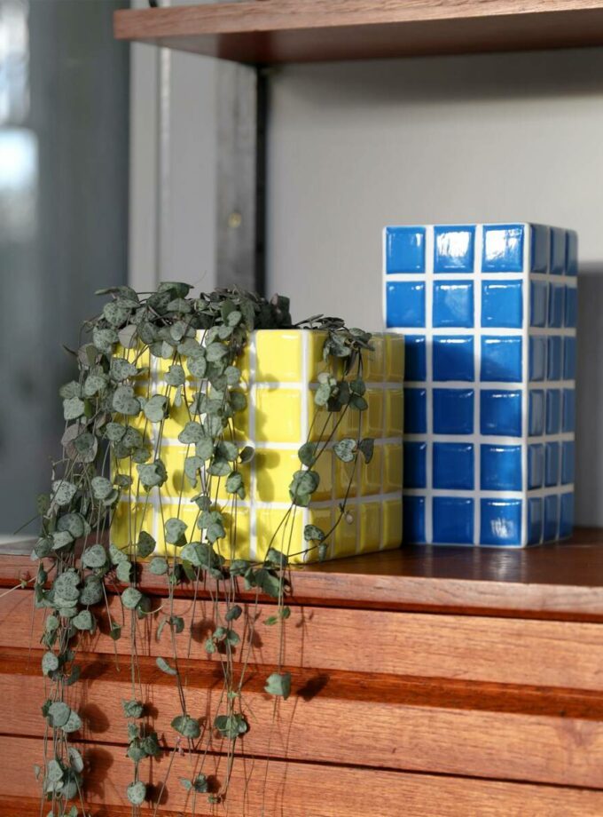 Cache pot Tile lilas