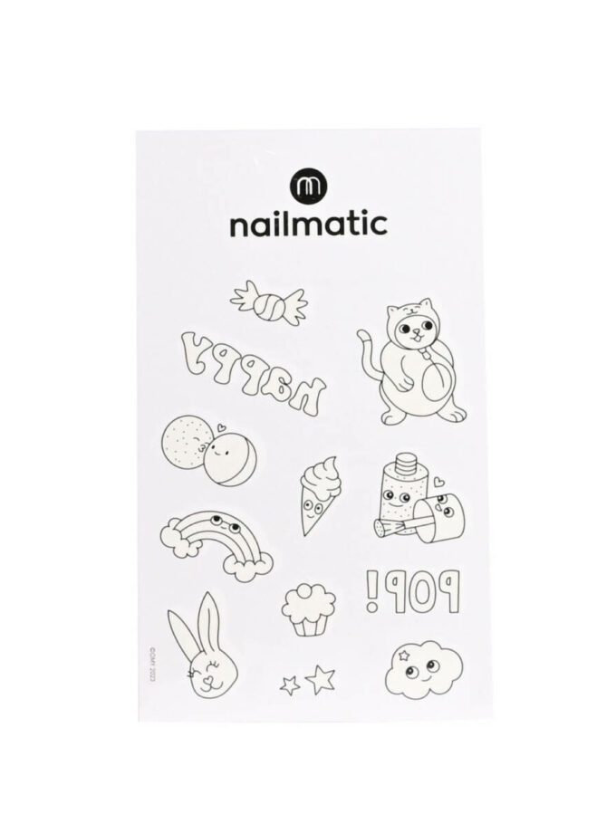 12 Tatouages à colorier - Kawaï