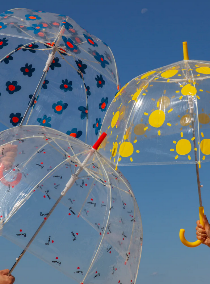 Parapluie fleurs bleues adulte MC x Bonjour Georges - Mathilde Cabanas