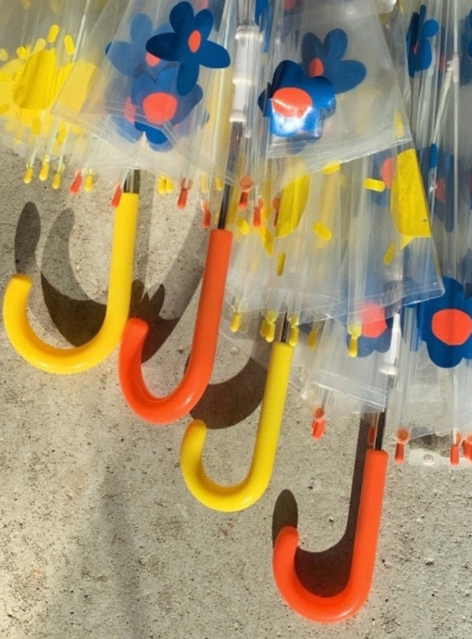 Parapluie fleurs bleues adulte MC x Bonjour Georges - Mathilde Cabanas