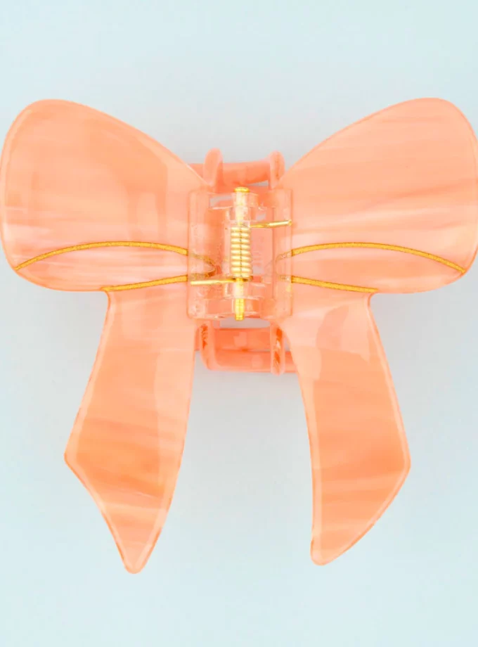 Pince à cheveux Noeud Rose