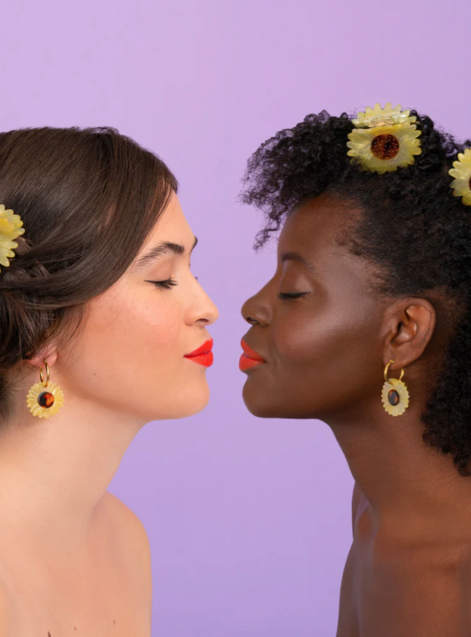 Pince à cheveux tournesol