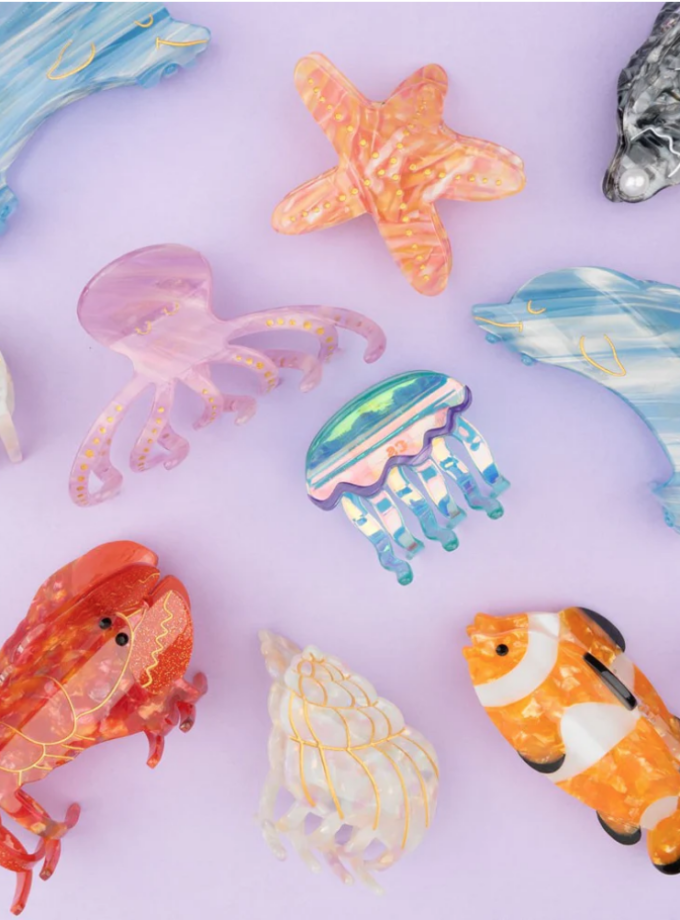 Pince à cheveux coquillage