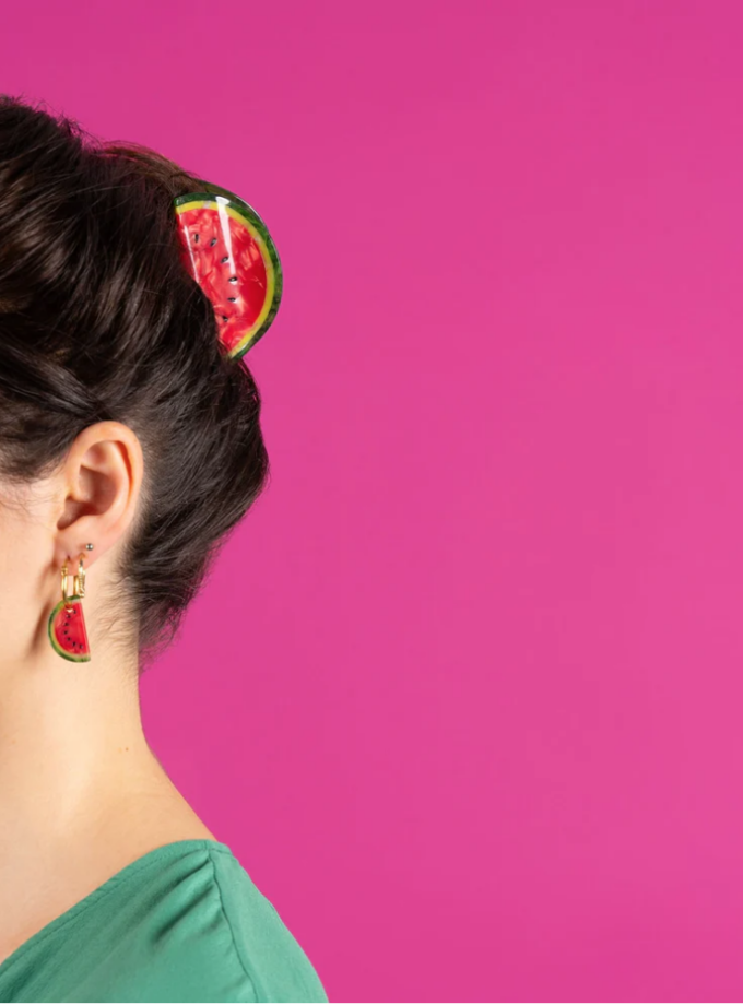 Pince à cheveux pastèque