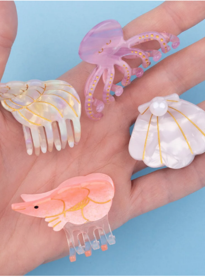 Mini pince à cheveux poulpe