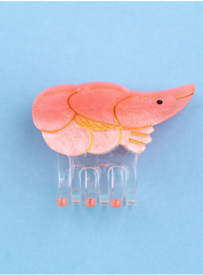 Mini pince à cheveux crevette