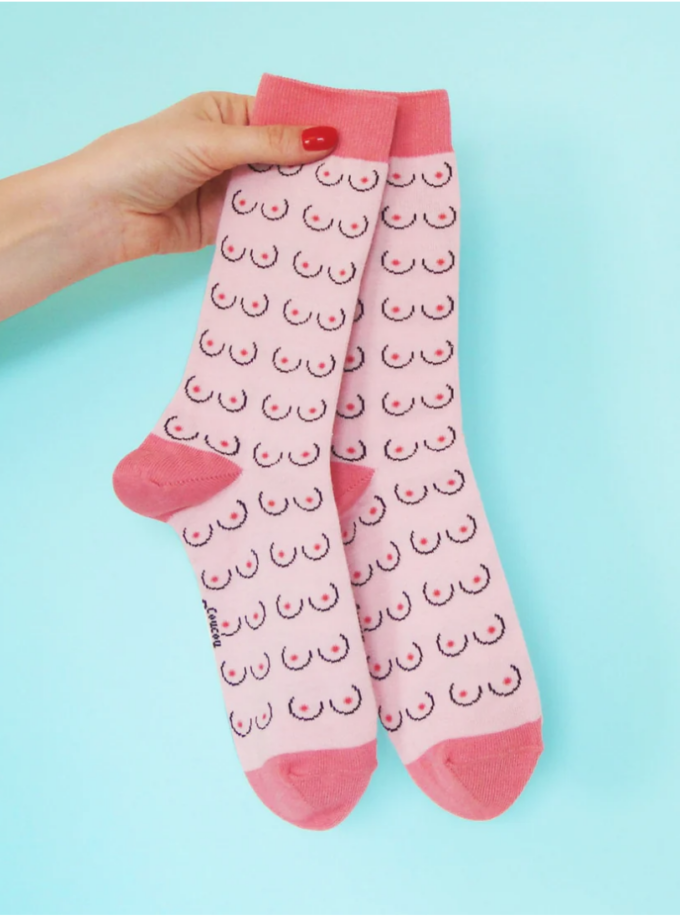 Chaussettes Seins - blanc