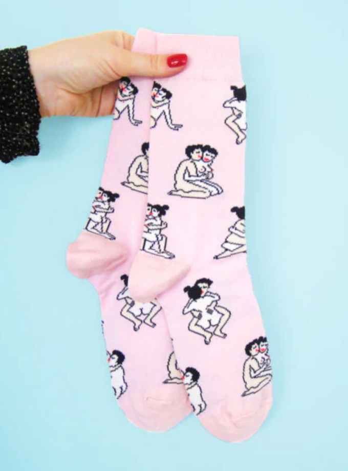 Chaussettes Kamasutra - rose