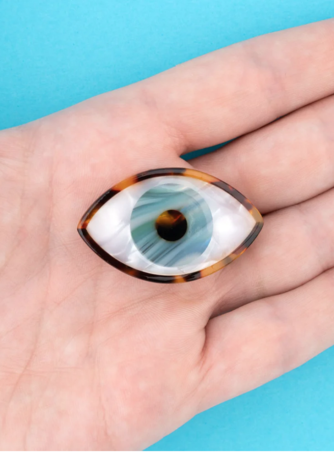 Barrette oeil - Bleu