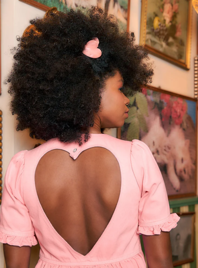 Pince à cheveux Coeur - Rose