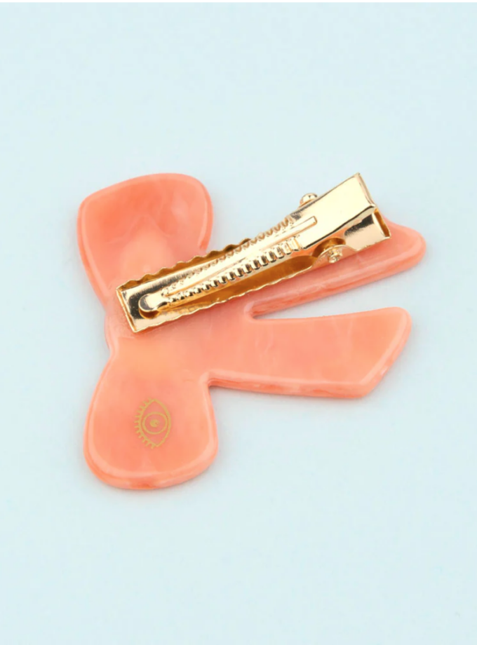 Barrette Noeud - Rose