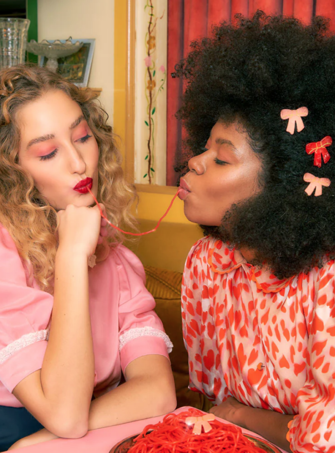 Barrette Noeud - Rouge