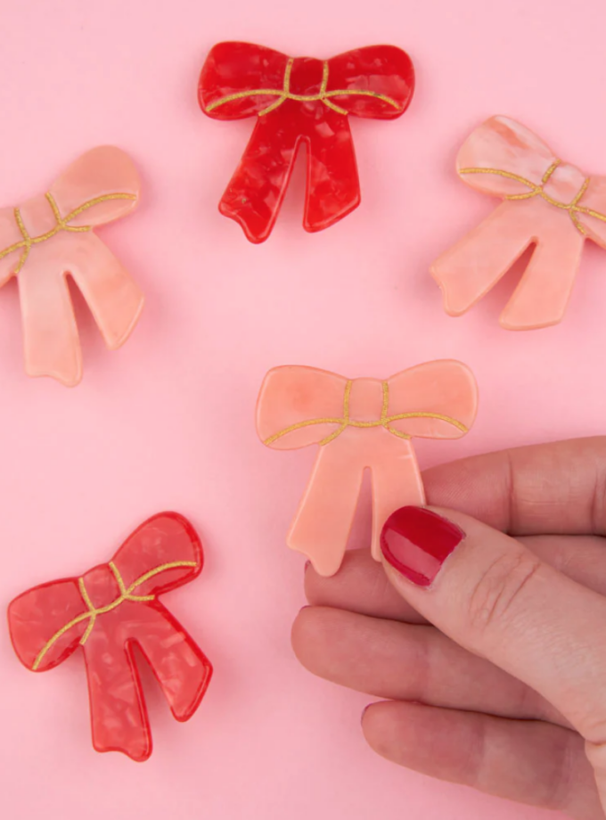 Barrette Noeud - Rose