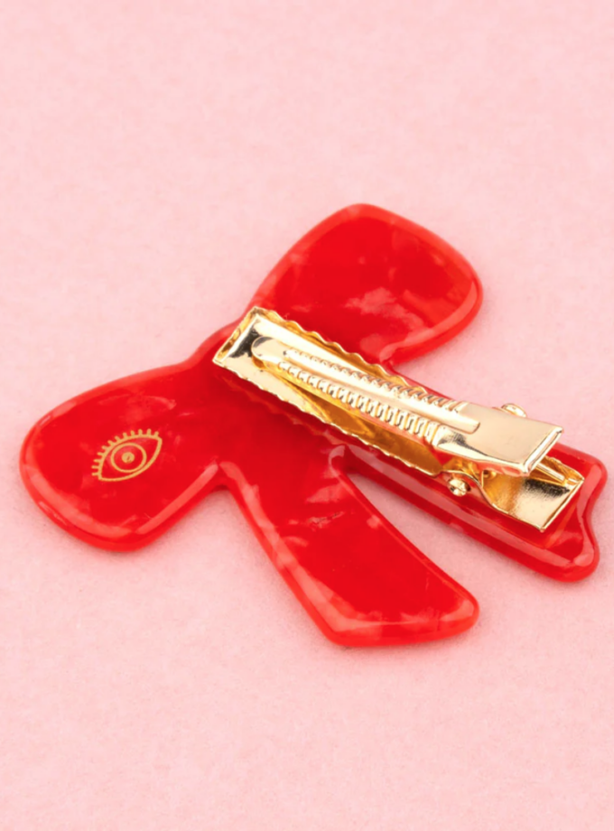 Barrette Noeud - Rouge