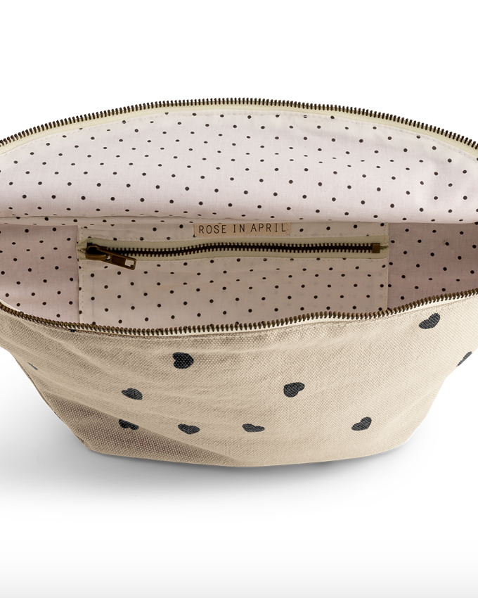 Sac banane coeur - Sable