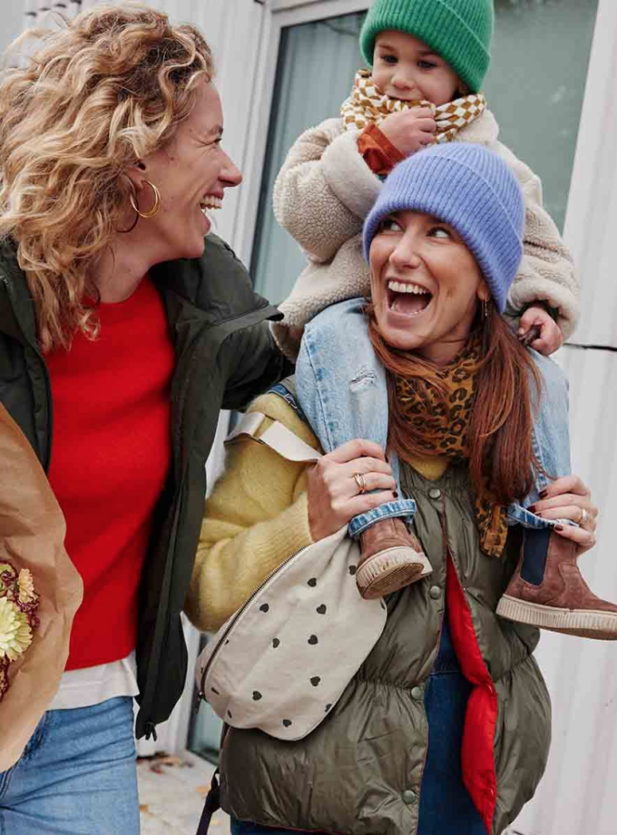 Sac banane coeur - Sable