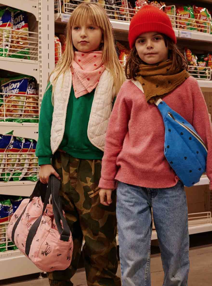 Sac banane coeur - Bleu