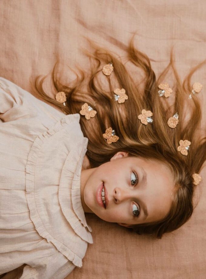 Mini pince à cheveux Coquillage - Nacre