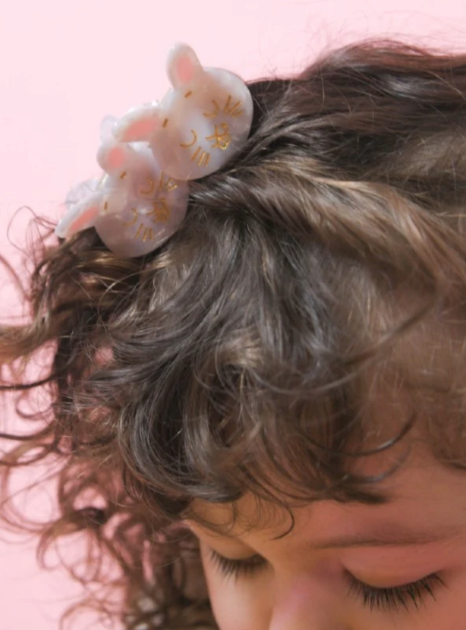 Mini pince à cheveux lapin