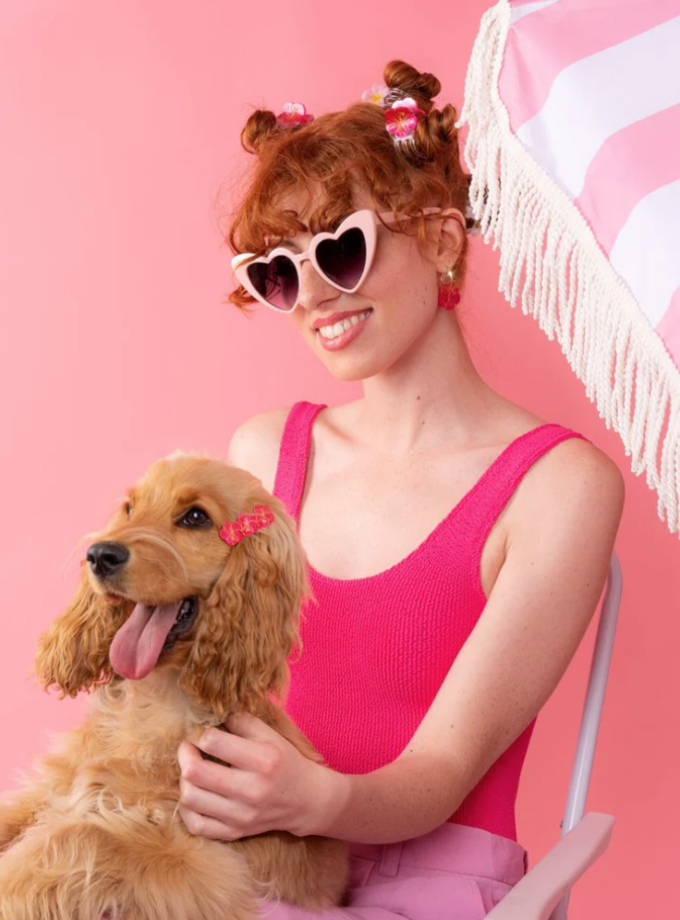 Mini pince à cheveux Hibiscus