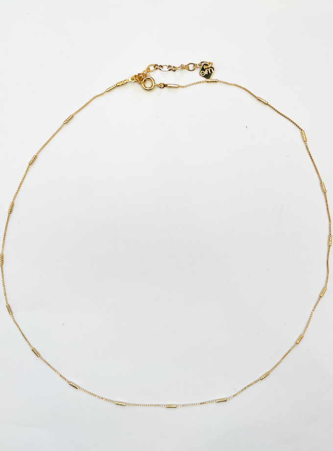 Collier Wave chaîne fantaisie - dorée