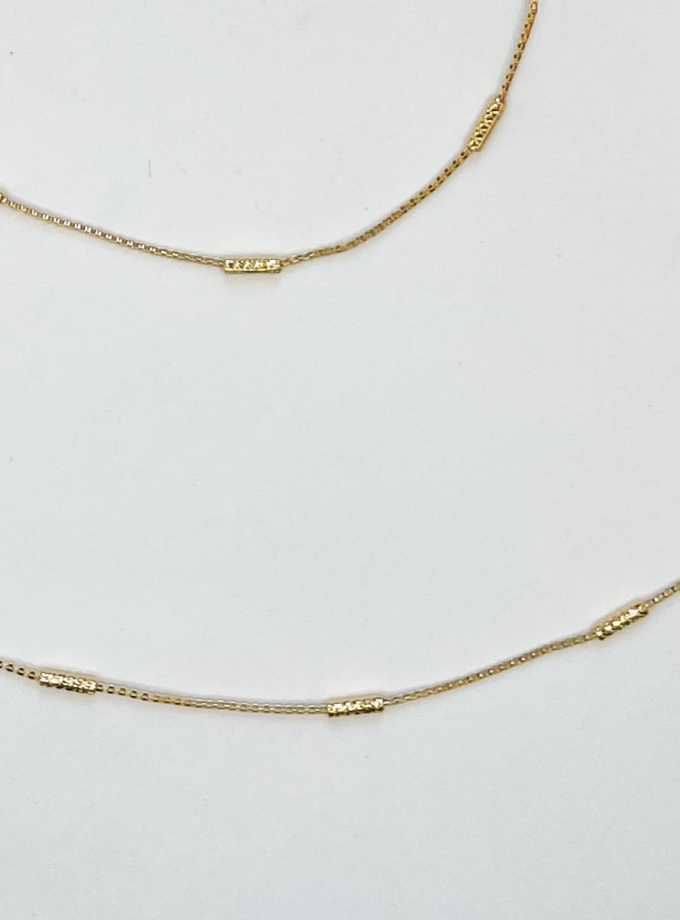 Collier Wave chaîne fantaisie - dorée