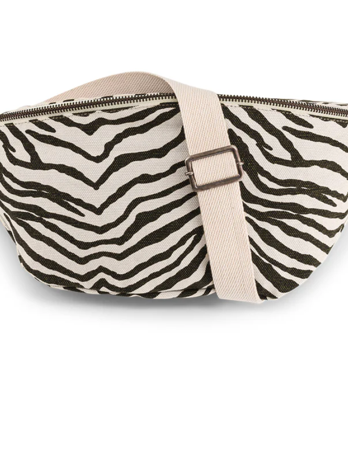 Sac banane Zèbre - Noir tapenade