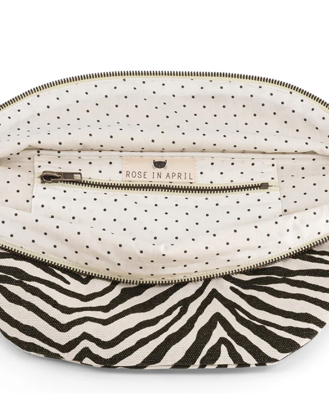 Sac banane Zèbre - Noir tapenade