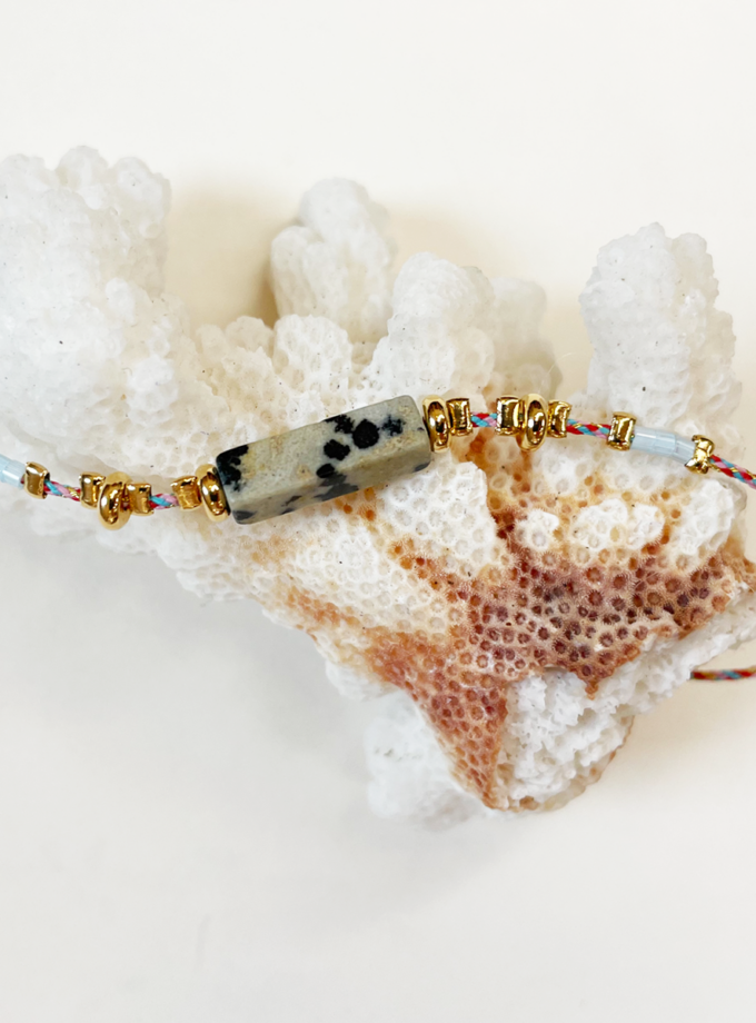 Bracelet Rio ajustable - Bleu ciel